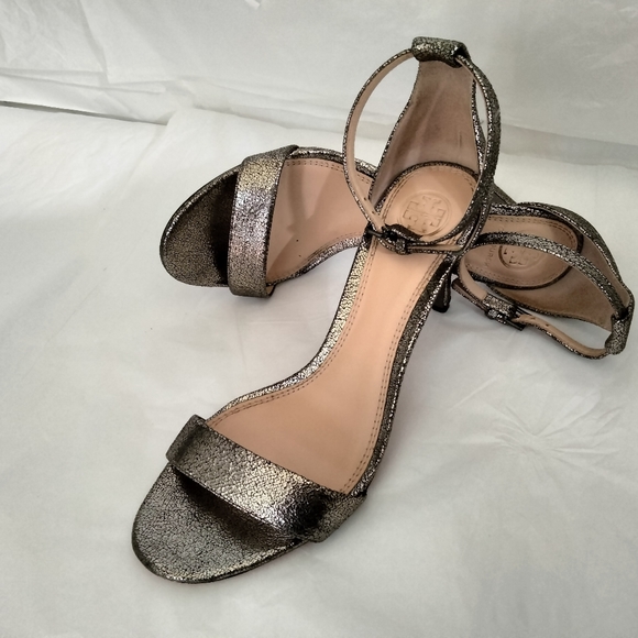 Tory Burch Keri crackle ankle strap sandals size 7 - Picture 7 of 16
